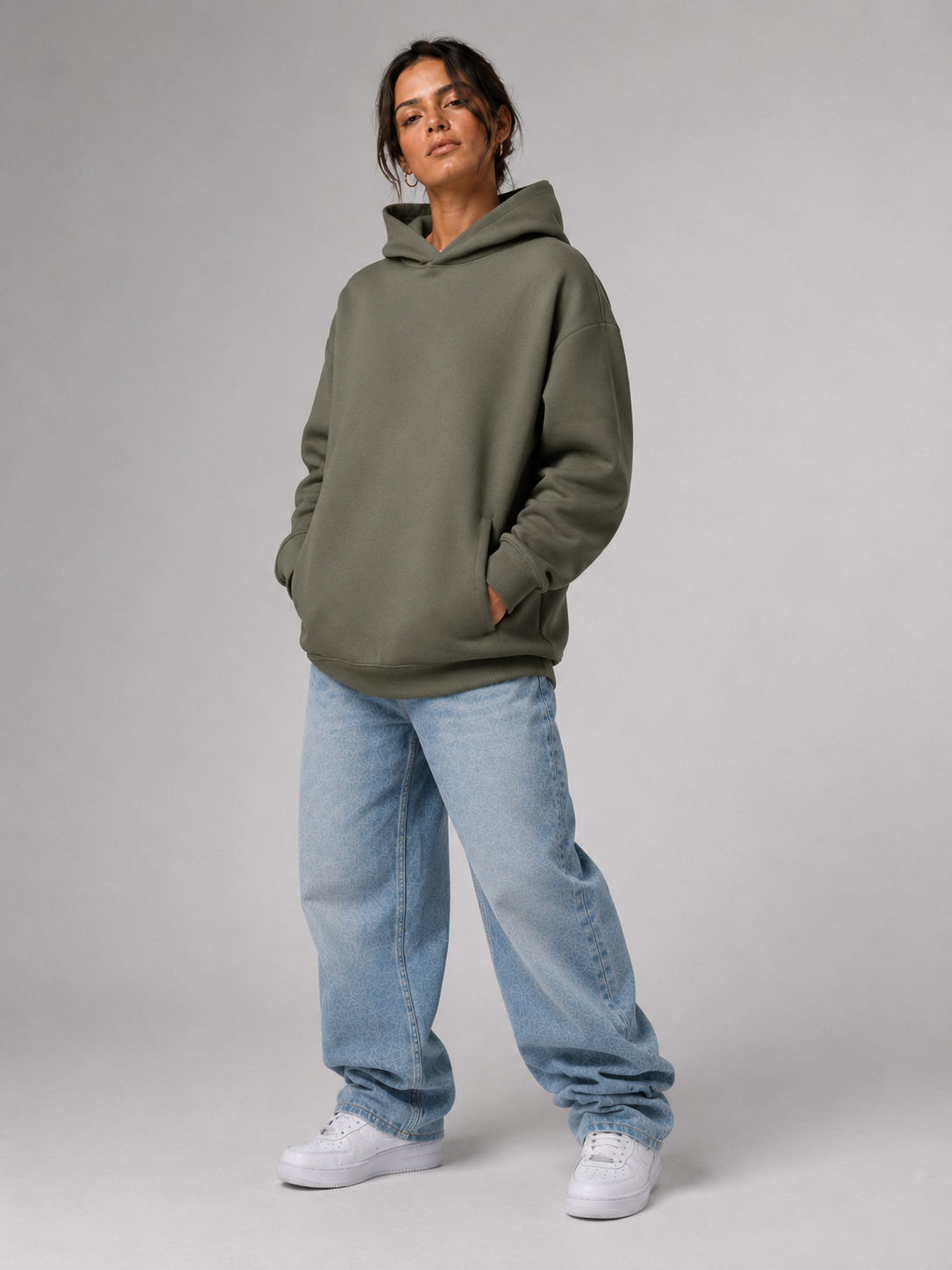 GUCK MAL MAMA Eltern Oversize Hoodie