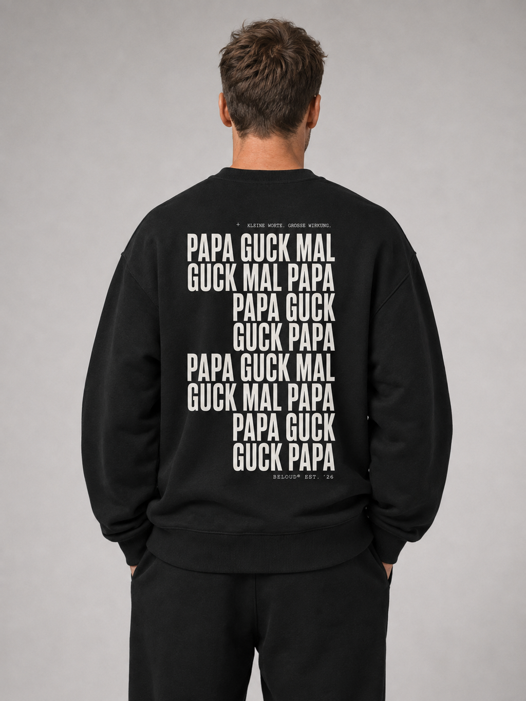 GUCK MAL PAPA Eltern Oversize Sweater