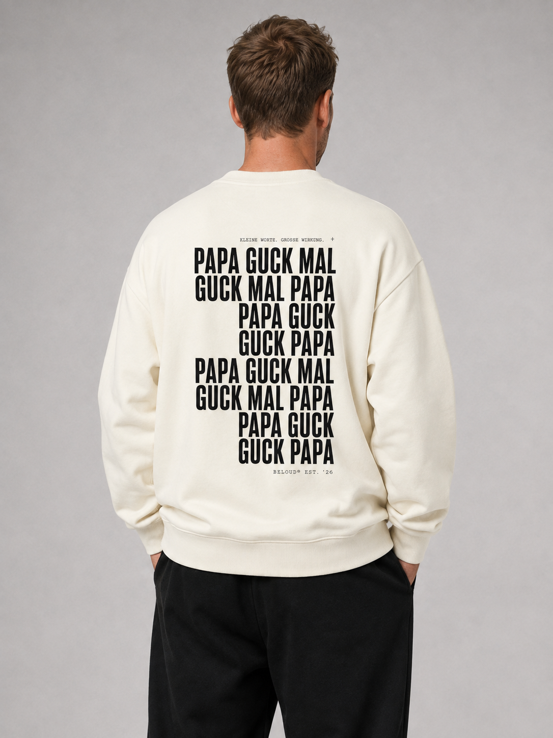 GUCK MAL PAPA Eltern Oversize Sweater
