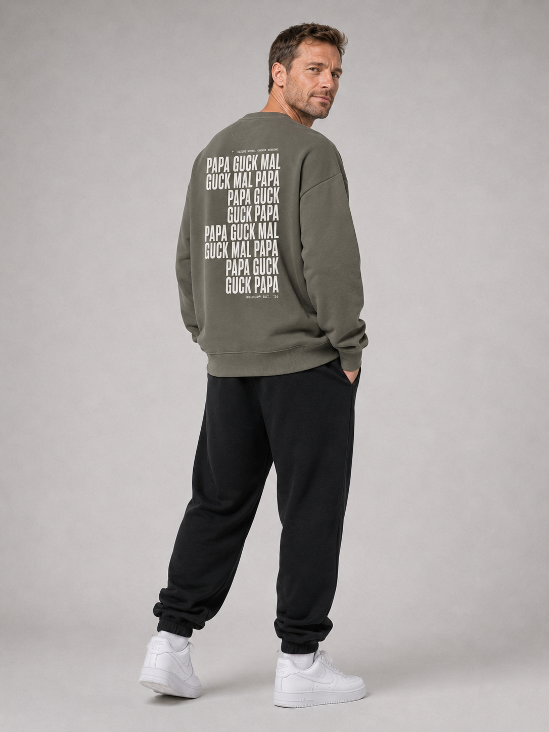 GUCK MAL PAPA Eltern Oversize Sweater