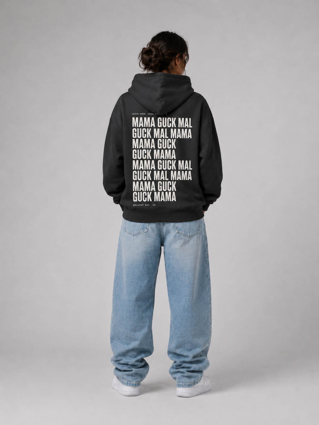 GUCK MAL MAMA Eltern Oversize Hoodie