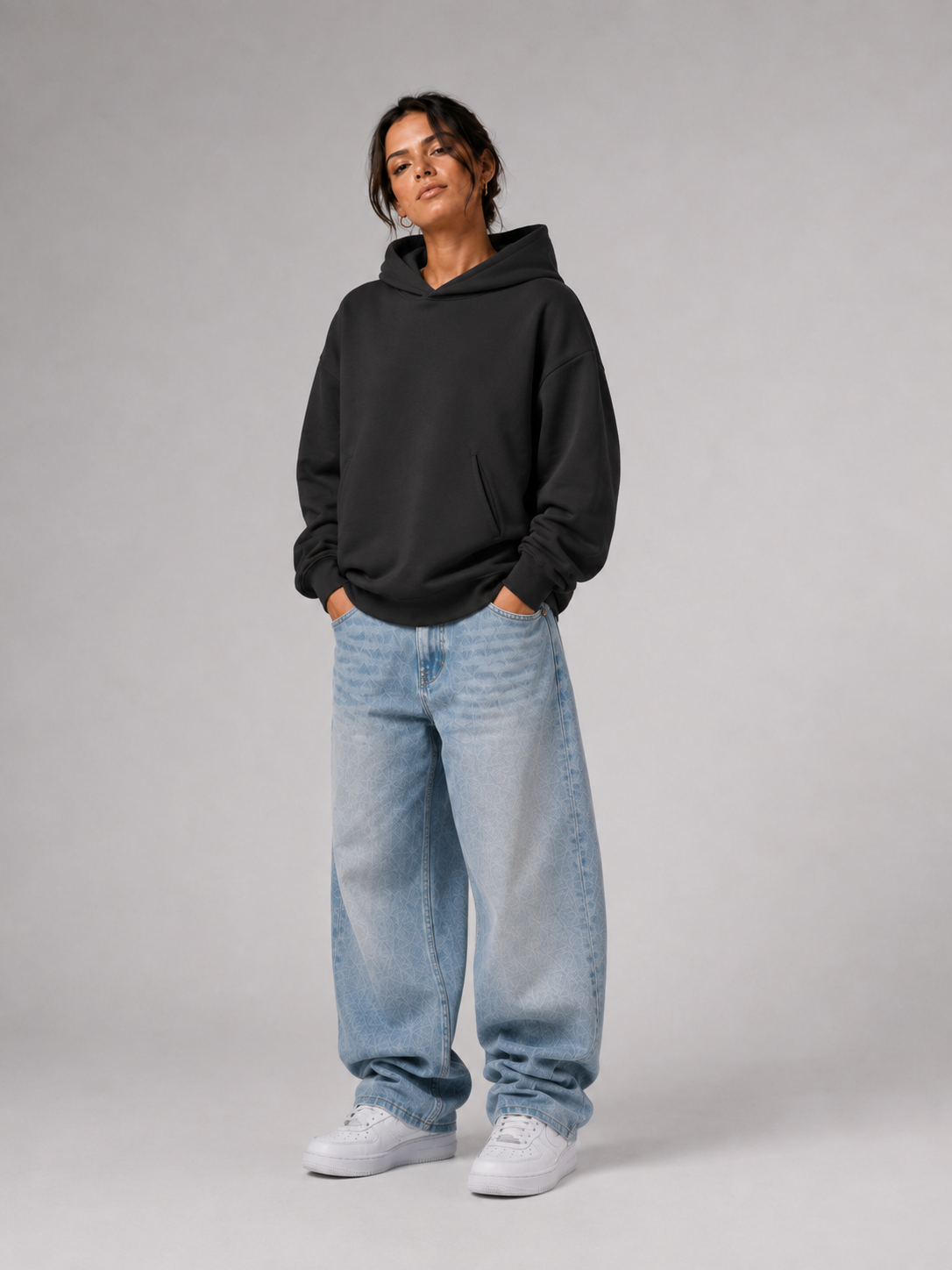 GUCK MAL MAMA Eltern Oversize Hoodie