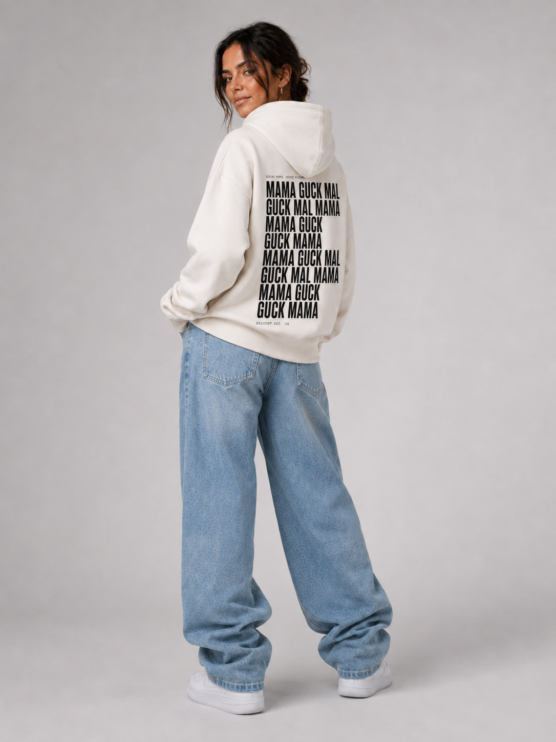 GUCK MAL MAMA Eltern Oversize Hoodie