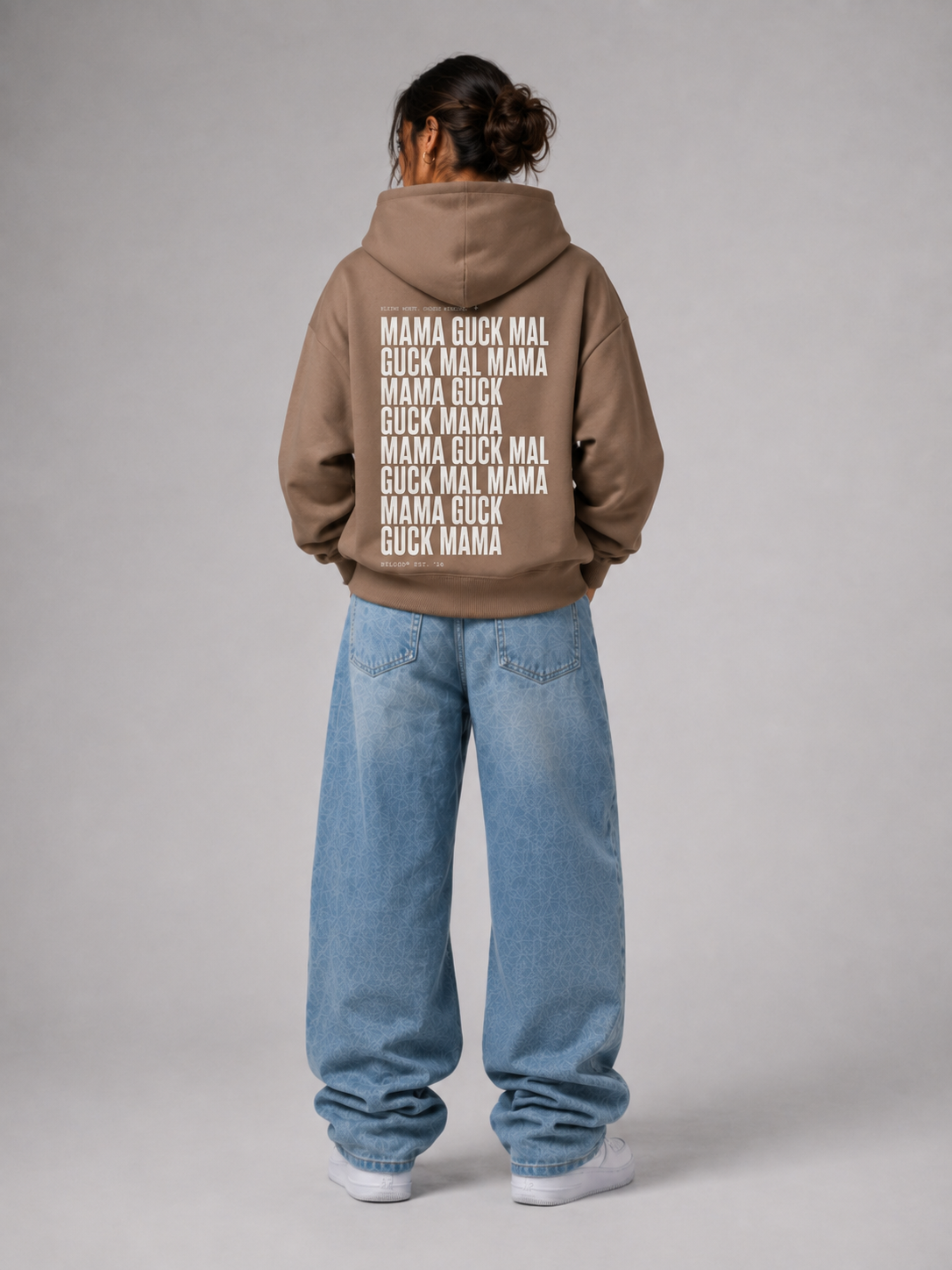 GUCK MAL MAMA Eltern Oversize Hoodie