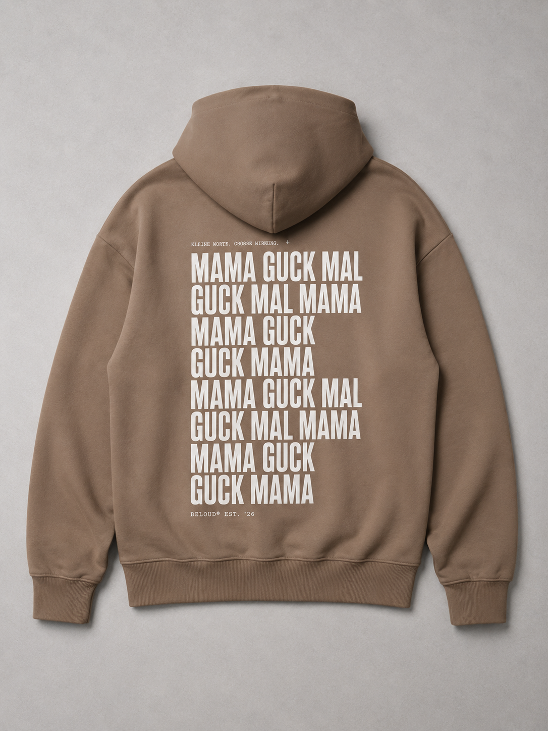 GUCK MAL MAMA Eltern Oversize Hoodie