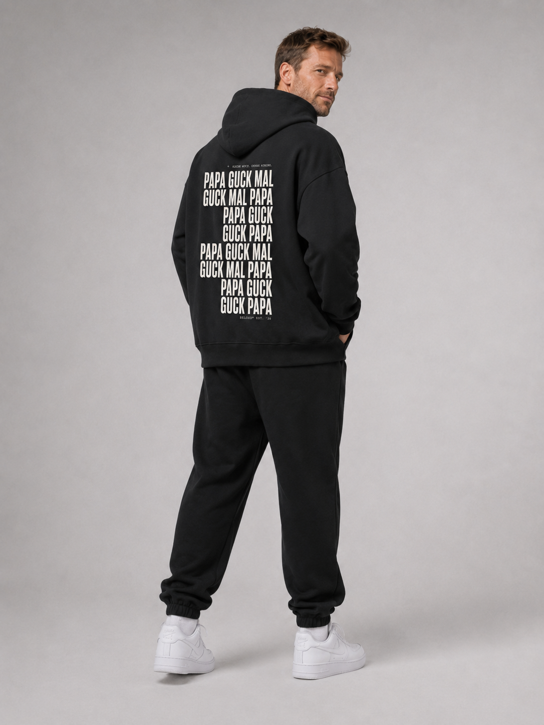GUCK MAL PAPA Eltern Oversize Hoodie
