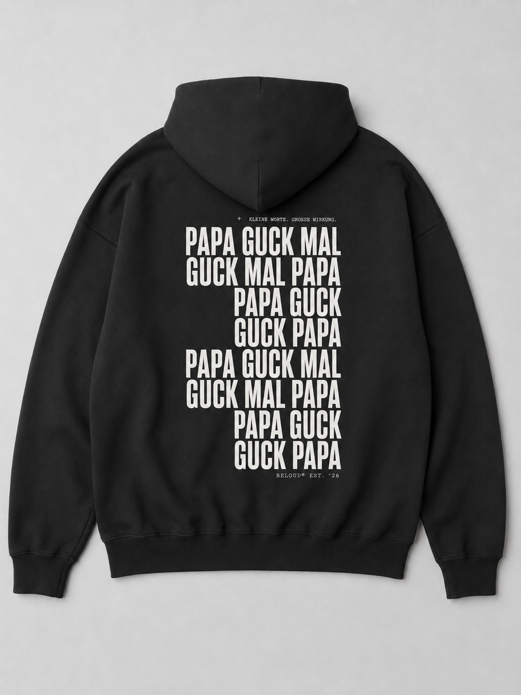 GUCK MAL PAPA Eltern Oversize Hoodie