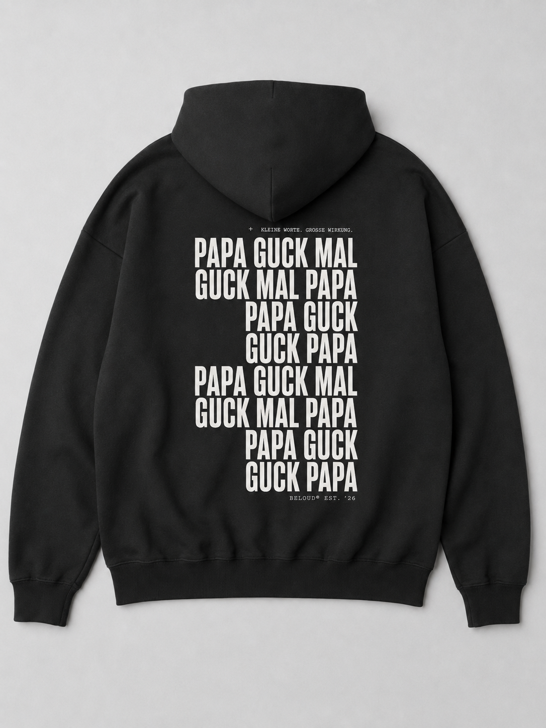 GUCK MAL PAPA Eltern Oversize Hoodie
