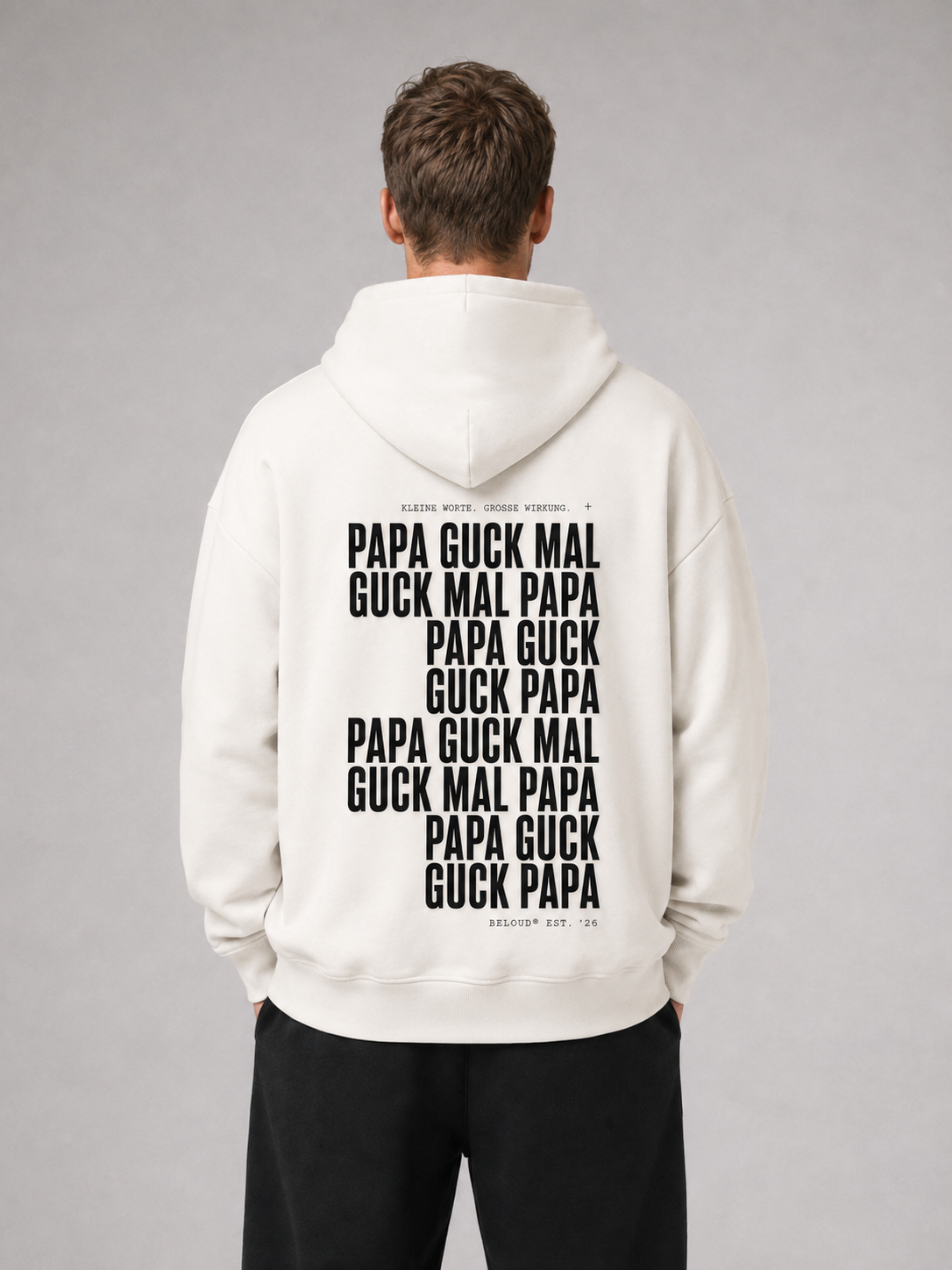 GUCK MAL PAPA Eltern Oversize Hoodie