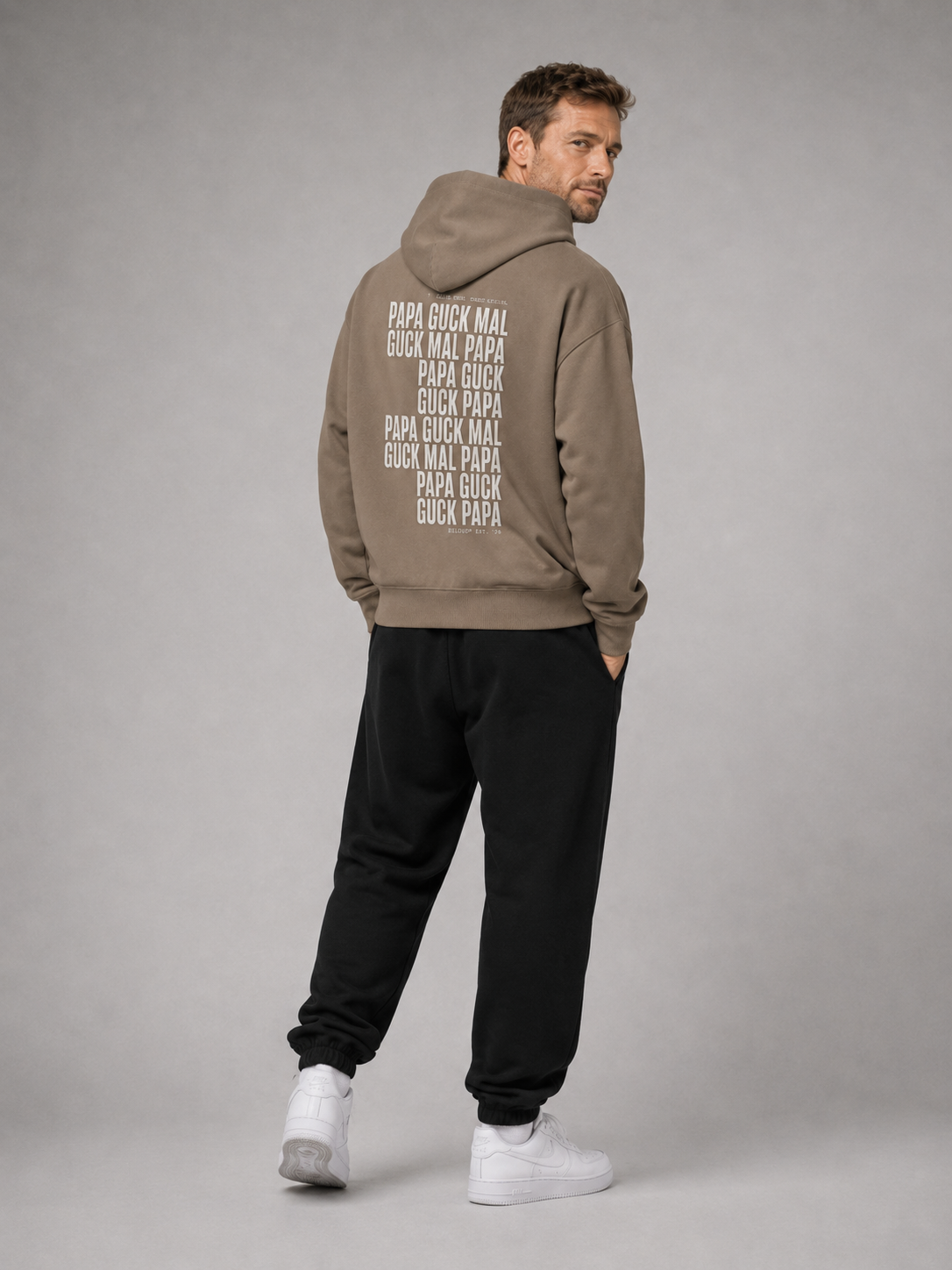 GUCK MAL PAPA Eltern Oversize Hoodie