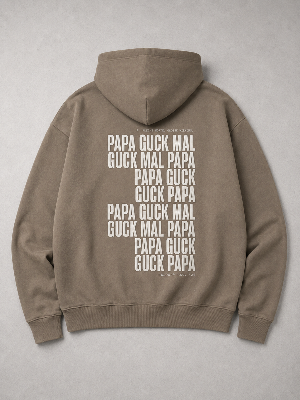 GUCK MAL PAPA Eltern Oversize Hoodie