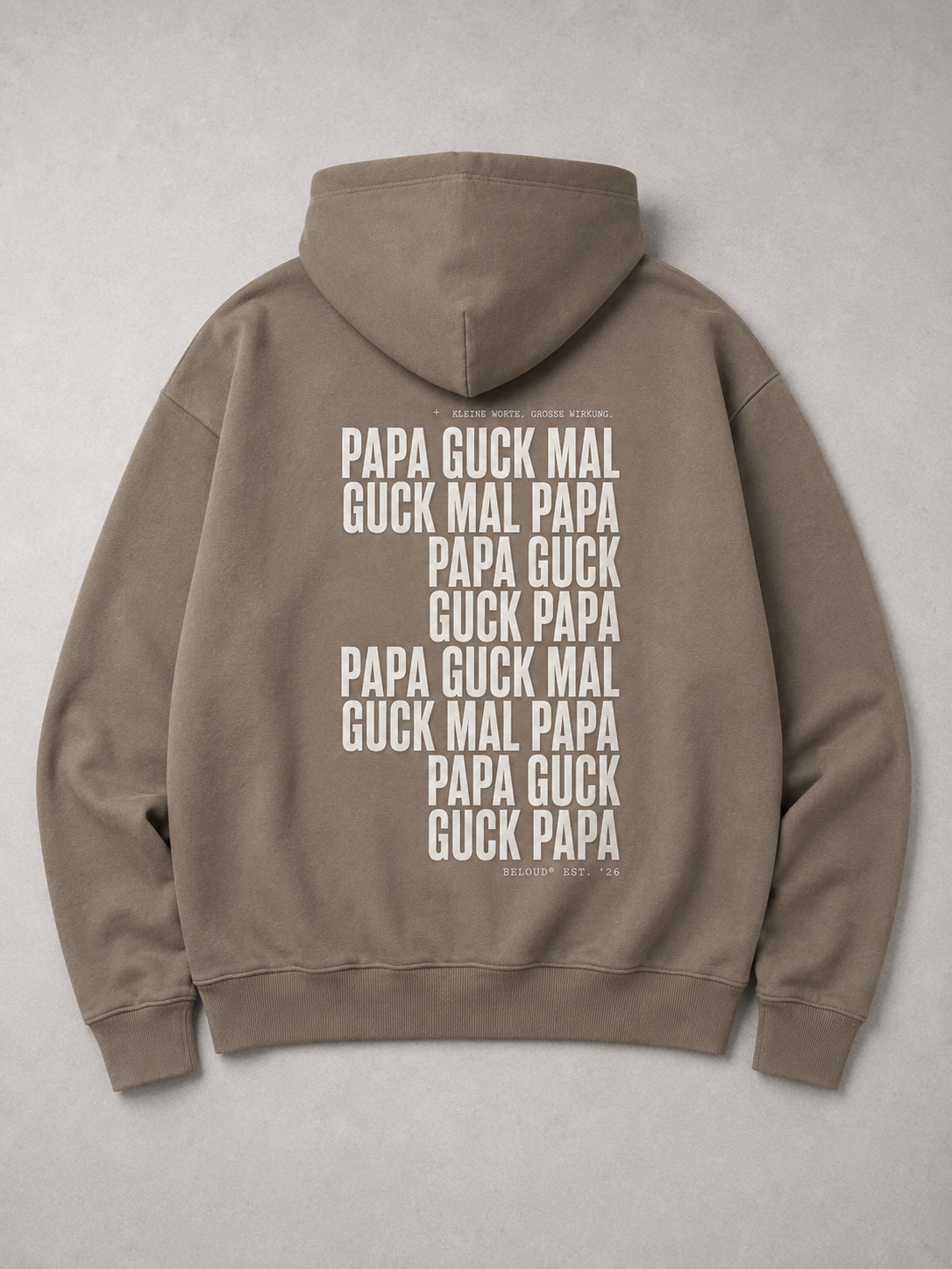 GUCK MAL PAPA Eltern Oversize Hoodie