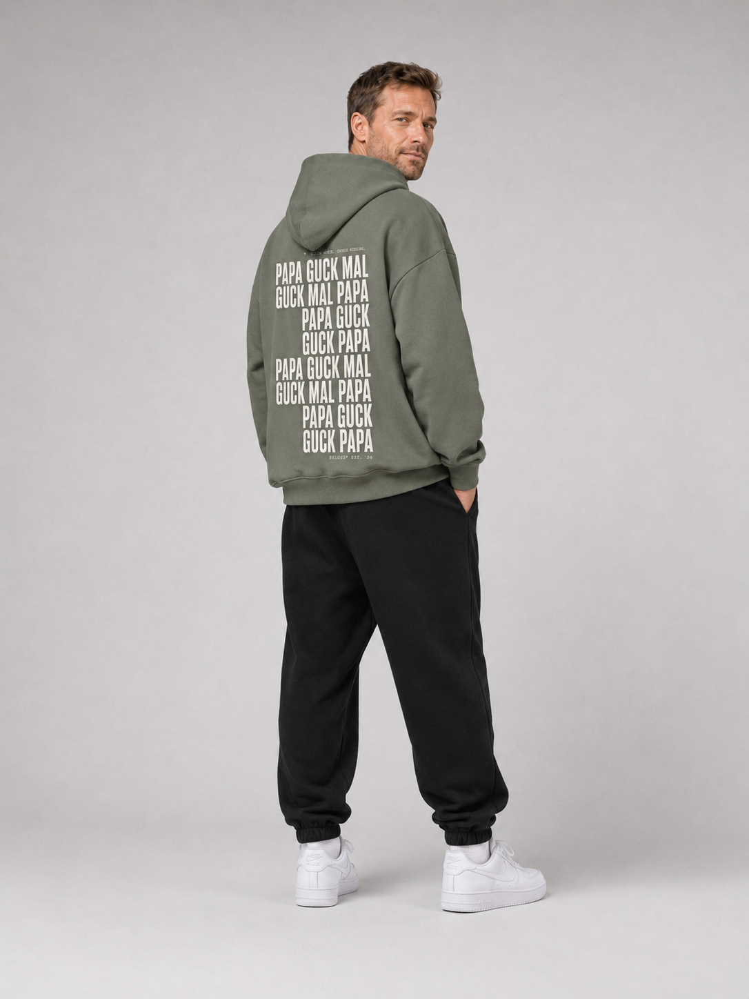 GUCK MAL PAPA Eltern Oversize Hoodie