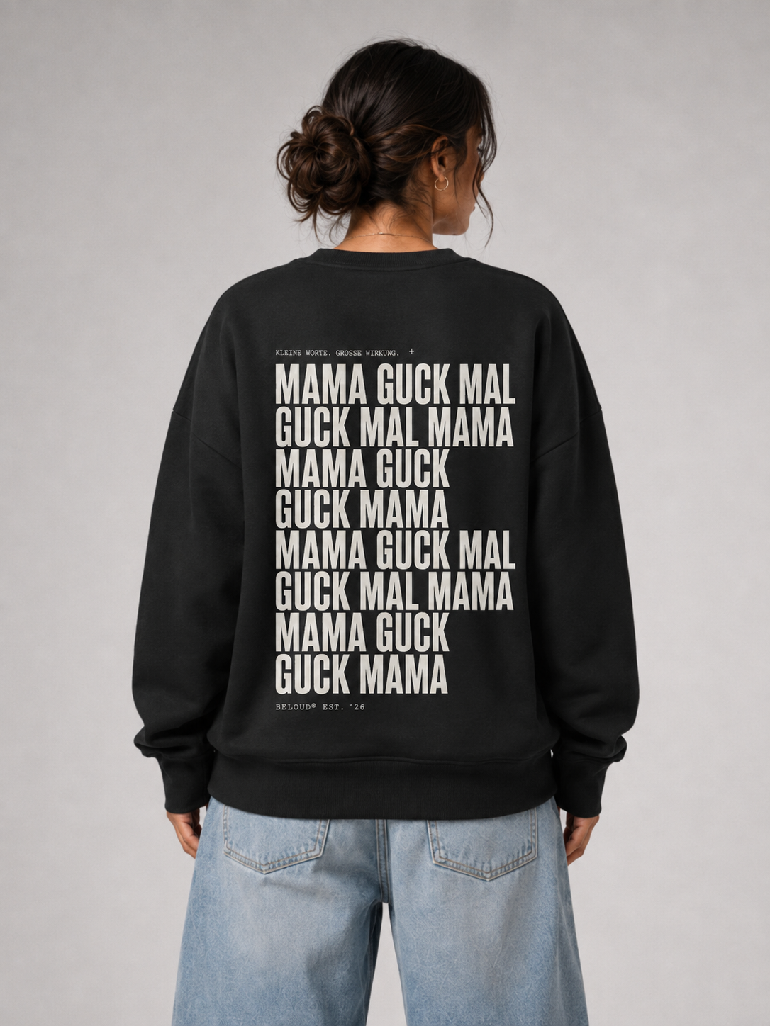 GUCK MAL MAMA Eltern Oversize Sweater