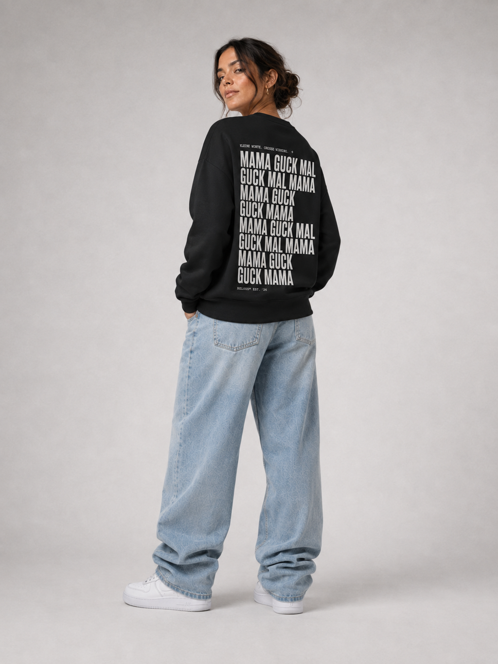 GUCK MAL MAMA Eltern Oversize Sweater