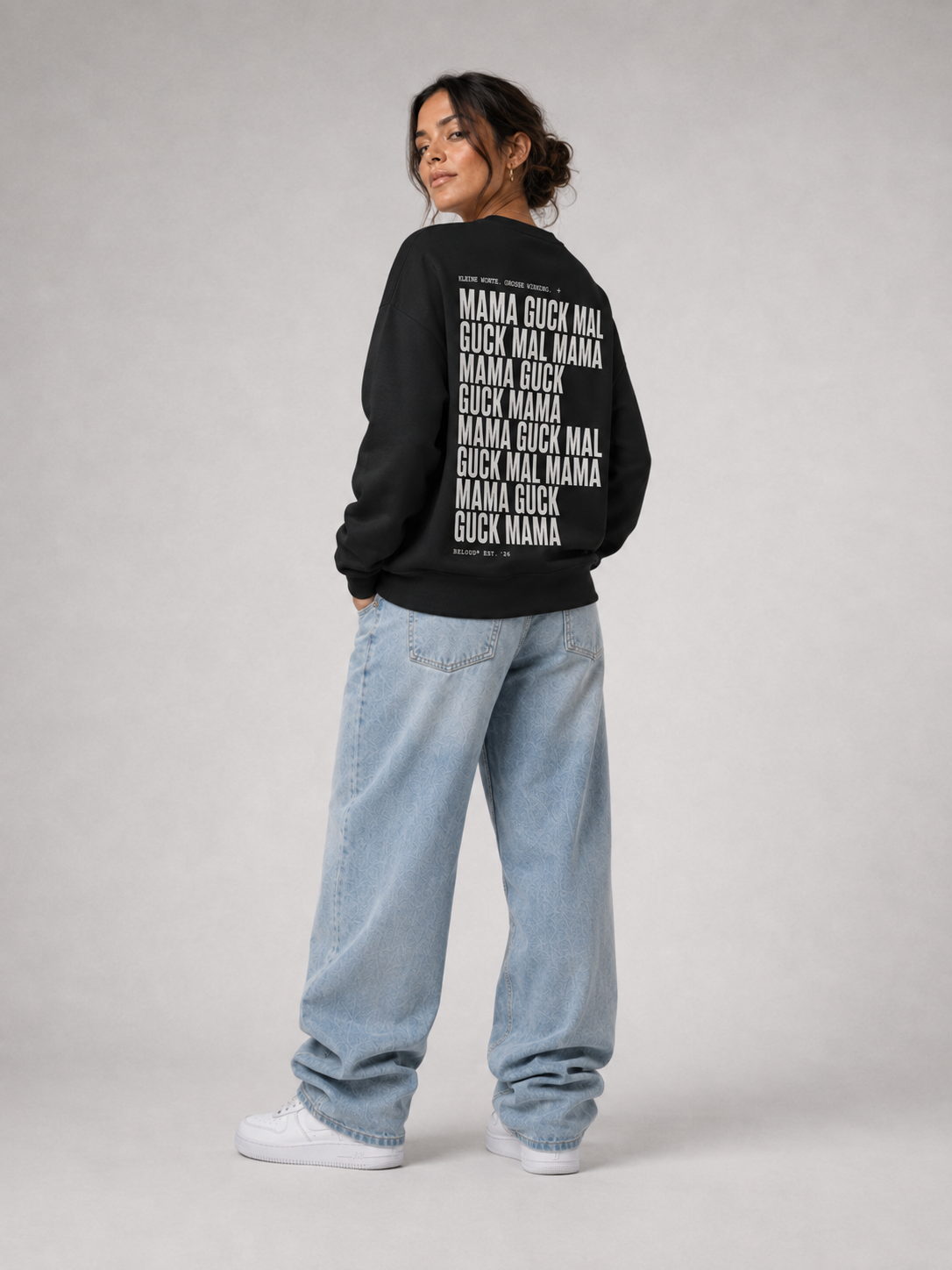 GUCK MAL MAMA Eltern Oversize Sweater