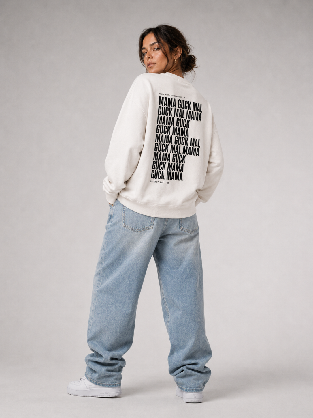 GUCK MAL MAMA Eltern Oversize Sweater