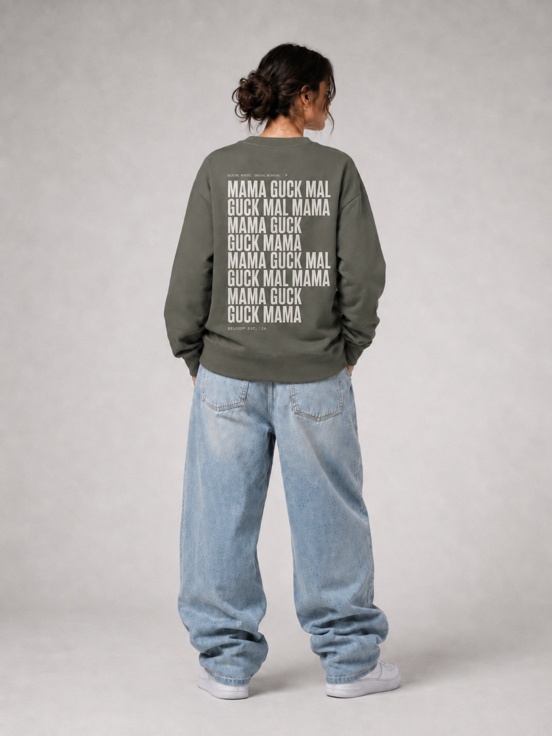 GUCK MAL MAMA Eltern Oversize Sweater