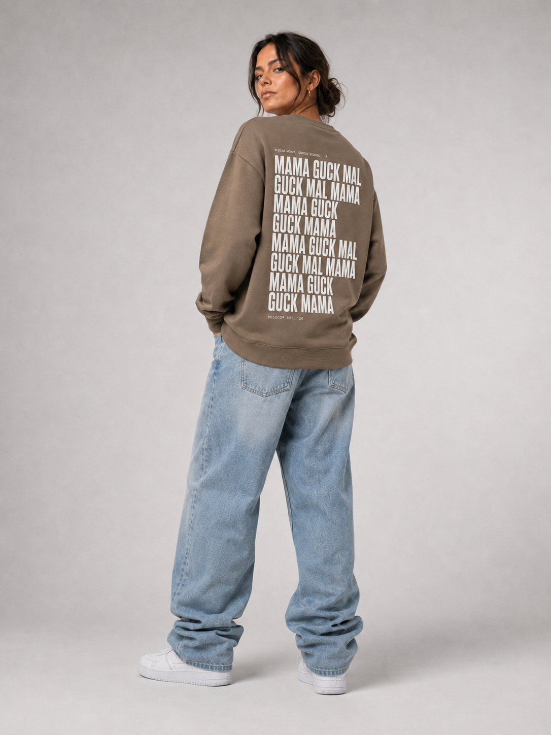 GUCK MAL MAMA Eltern Oversize Sweater