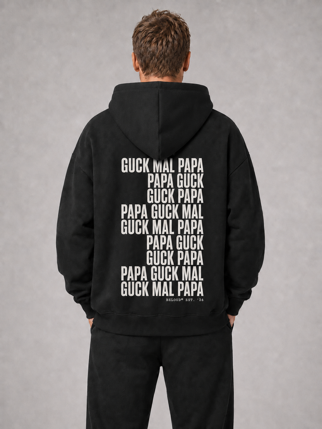 GUCK MAL PAPA Eltern Oversize Hoodie