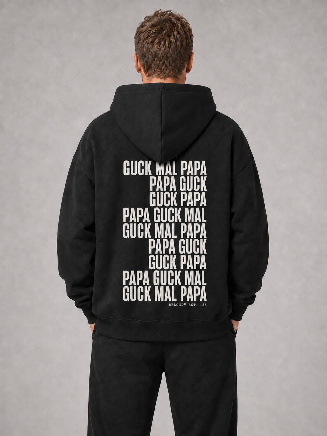 GUCK MAL PAPA Eltern Oversize Hoodie