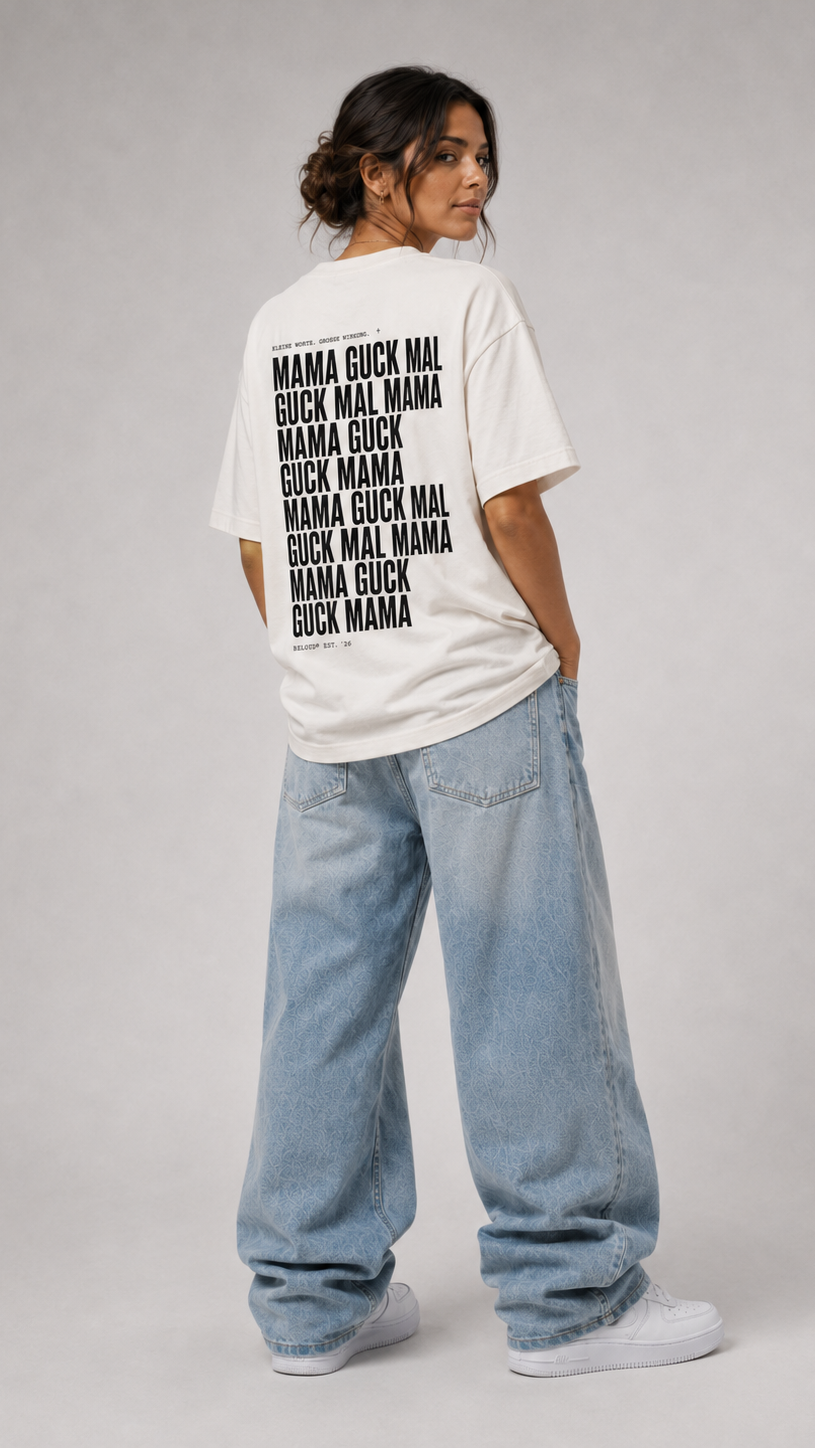 GUCK MAL MAMA Eltern Oversize Shirt