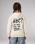 ABC? Kids Hoodie Ivory – Rückenansicht getragen