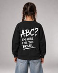 ABC? Kids Sweater in Black – Rückansicht getragen