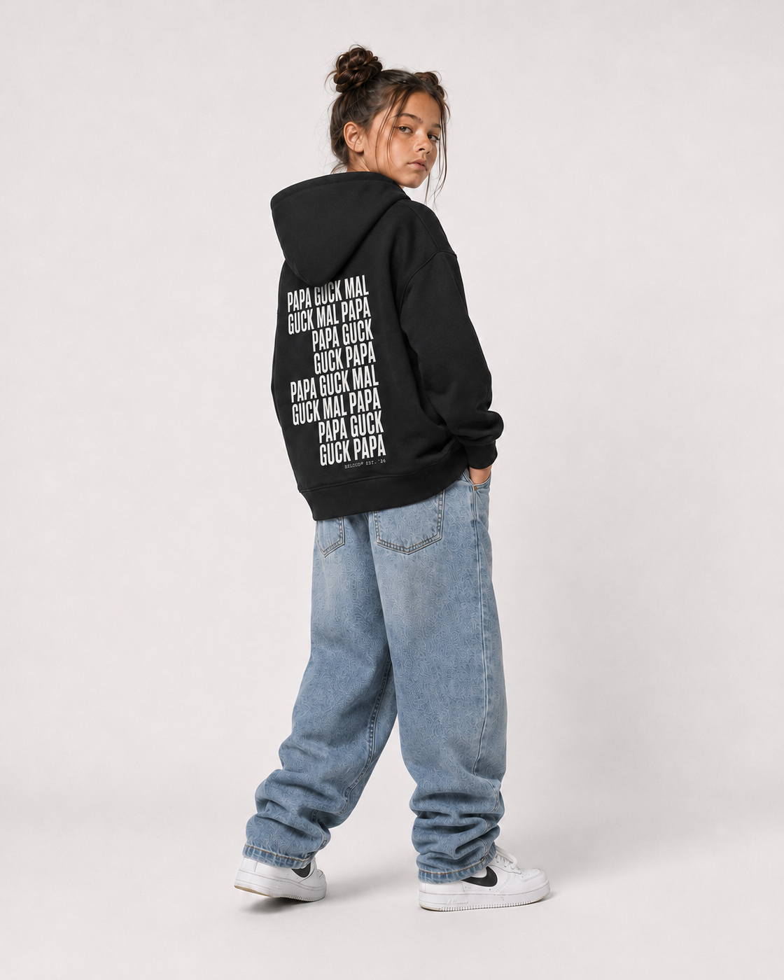 GUCK MAL PAPA Oversize Hoodie
