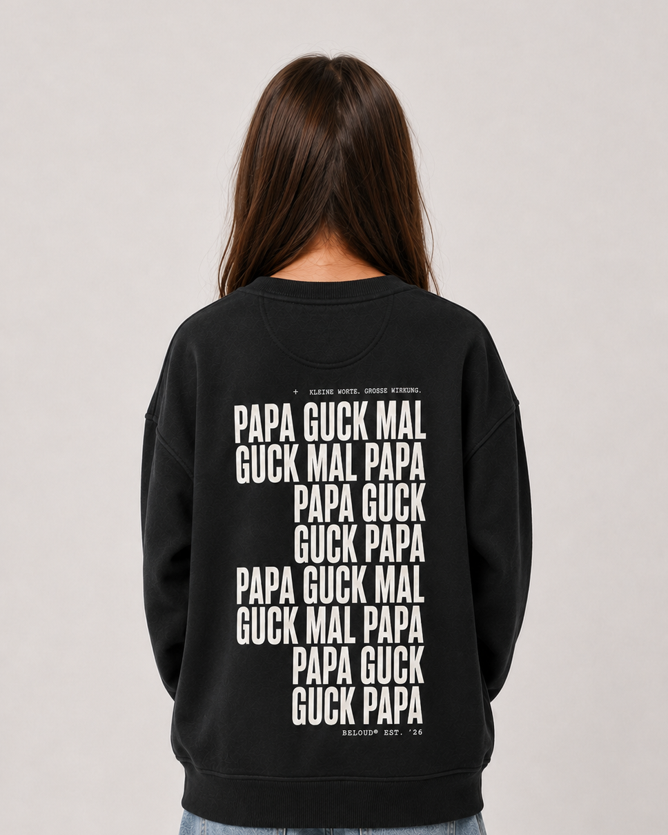 GUCK MAL PAPA Oversize Sweater