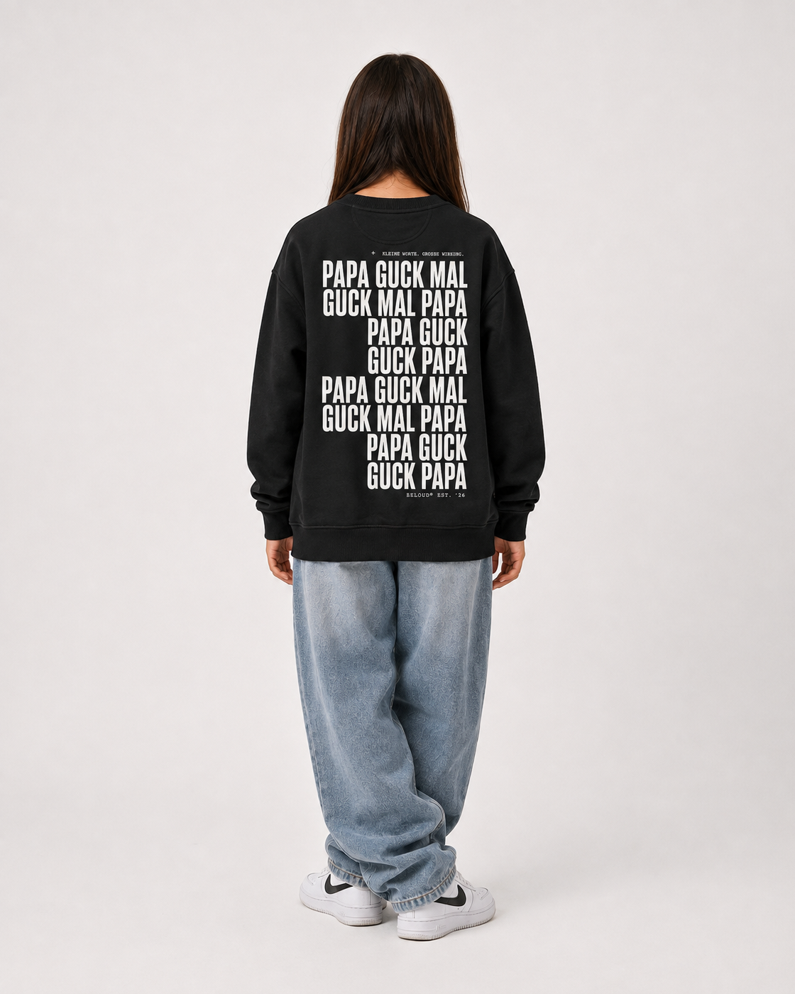 GUCK MAL PAPA Oversize Sweater