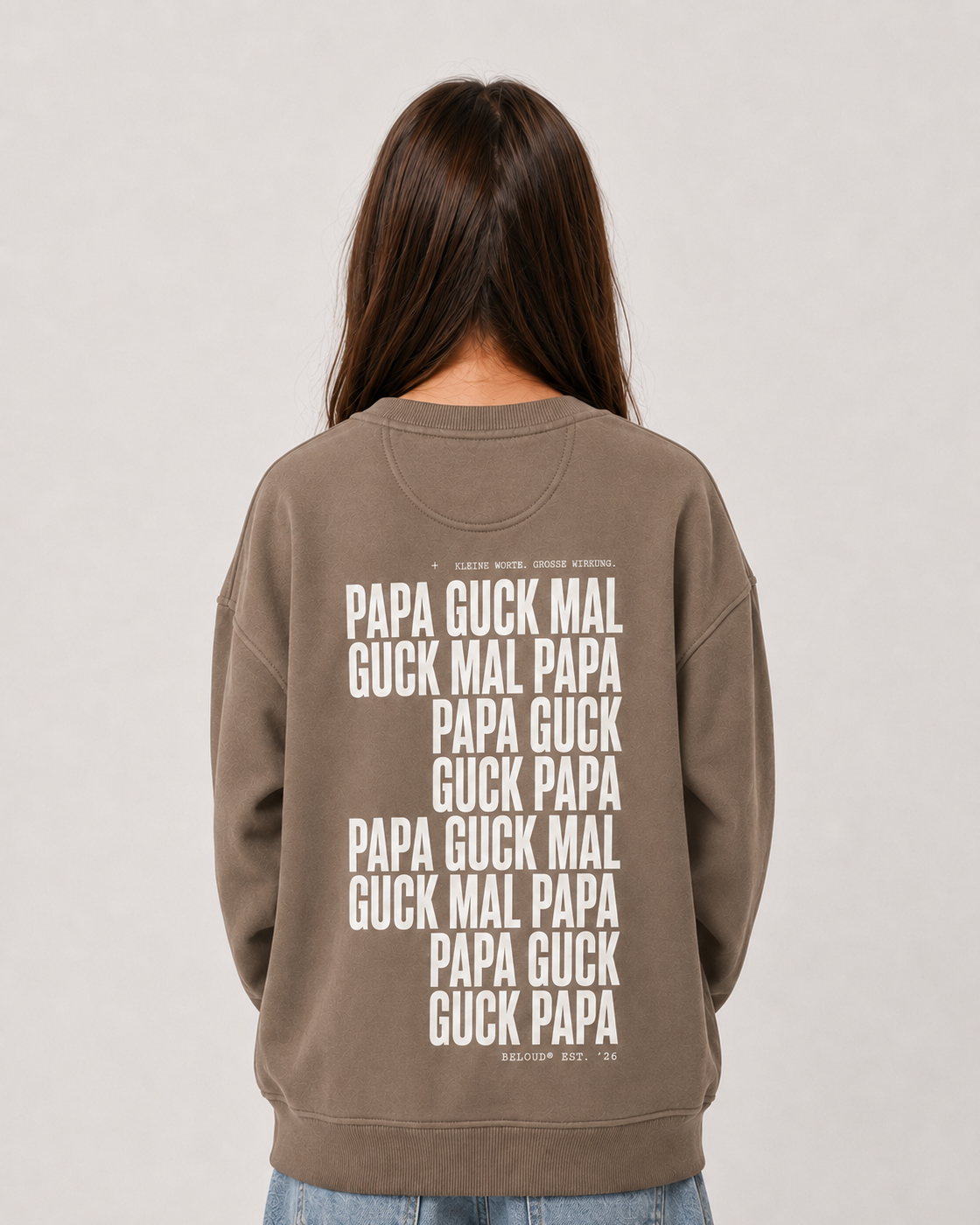 GUCK MAL PAPA Oversize Sweater