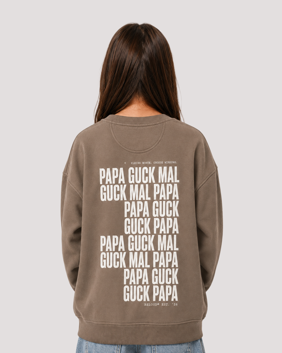 GUCK MAL PAPA Oversize Sweater