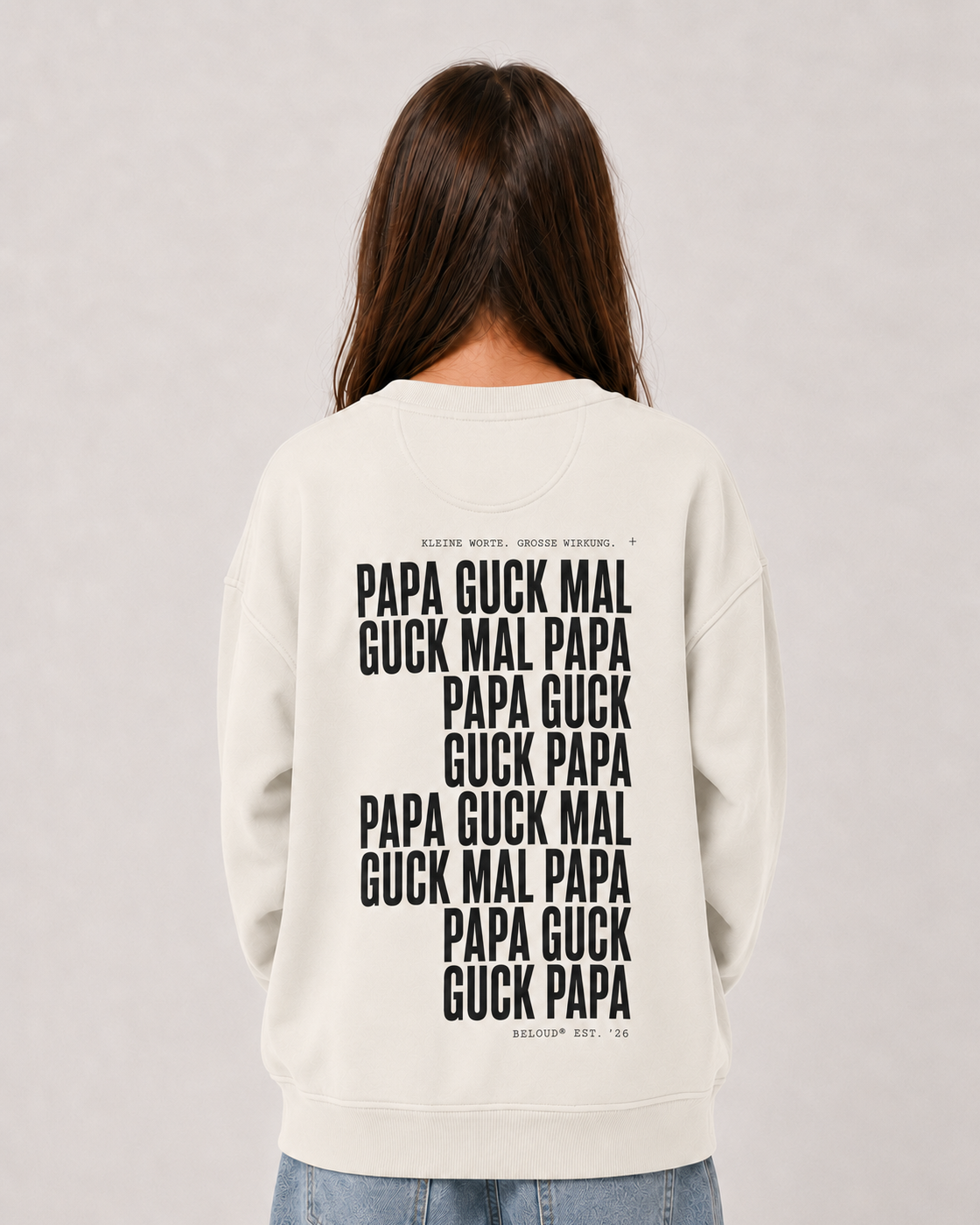 GUCK MAL PAPA Oversize Sweater