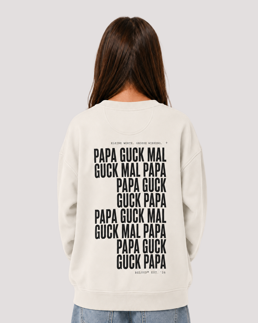 GUCK MAL PAPA Oversize Sweater