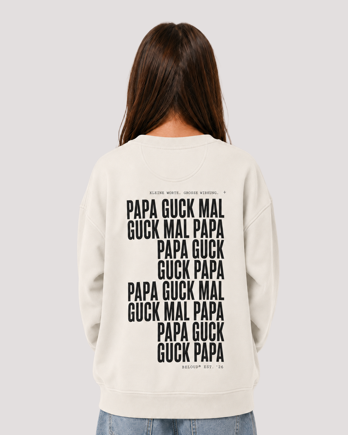 GUCK MAL PAPA Oversize Sweater
