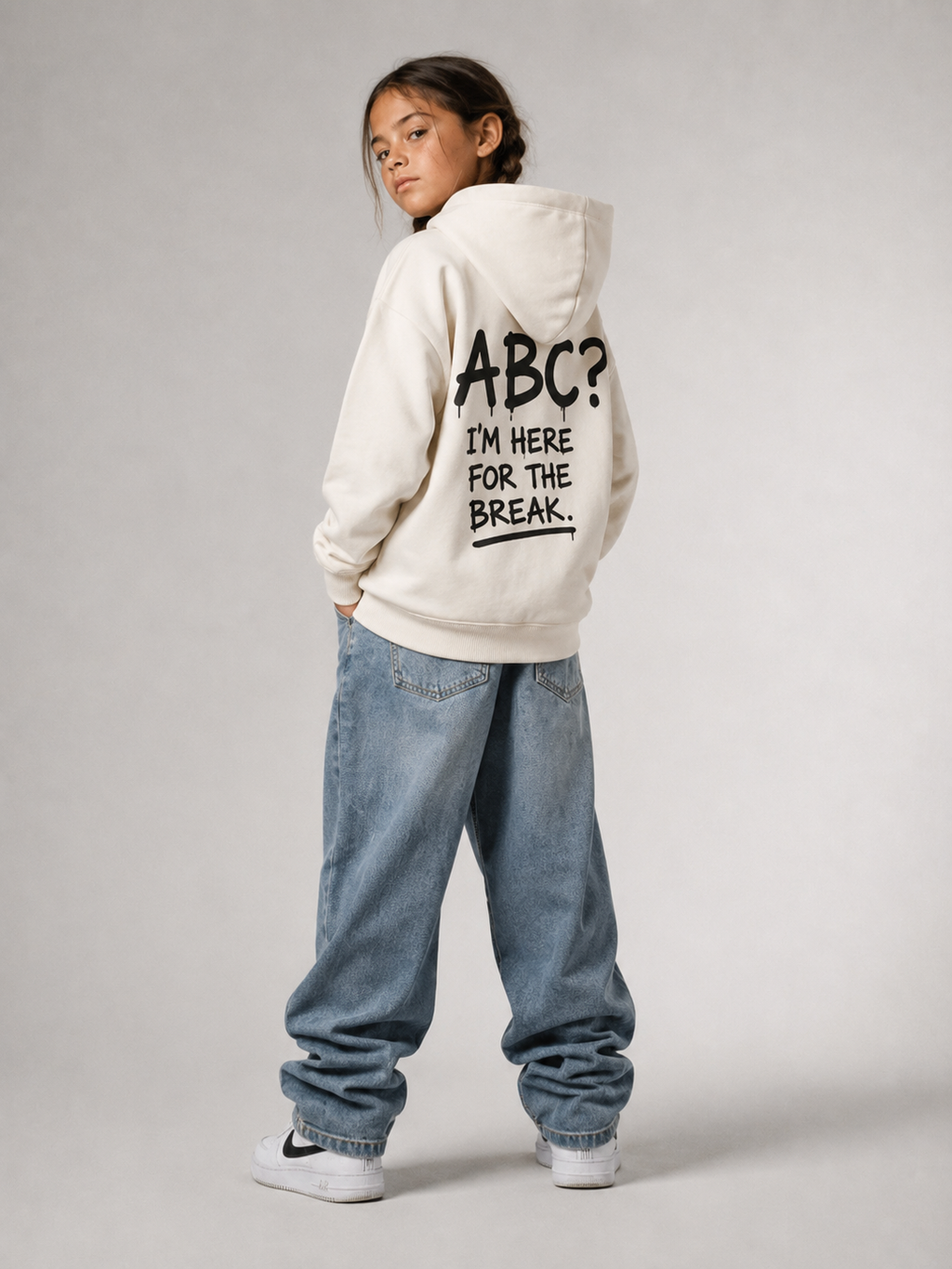ABC? Oversize Hoodie von BELOUD – Premium Kids-Streetwear