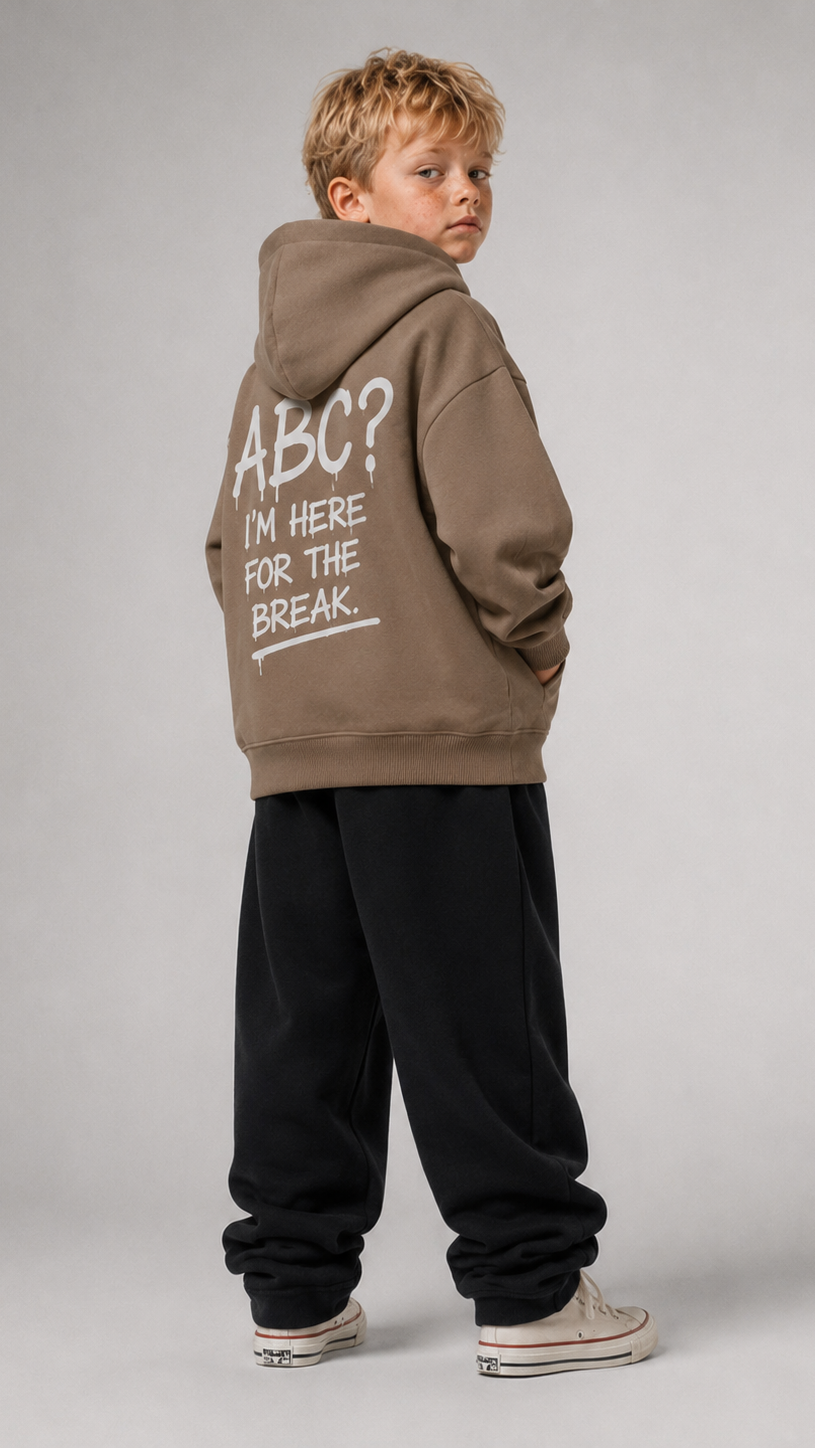 ABC? Oversize Hoodie von BELOUD – Premium Kids-Streetwear