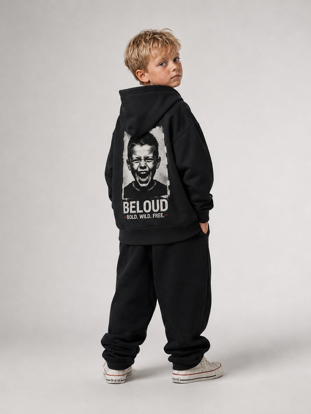 BELOUD HE Oversize Hoodie von BELOUD – Premium Kids-Streetwear