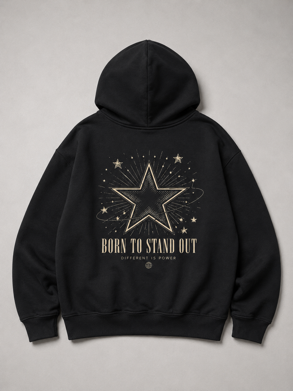 BORN TO STAND OUT Oversize Hoodie von BELOUD – Premium Kids-Streetwear
