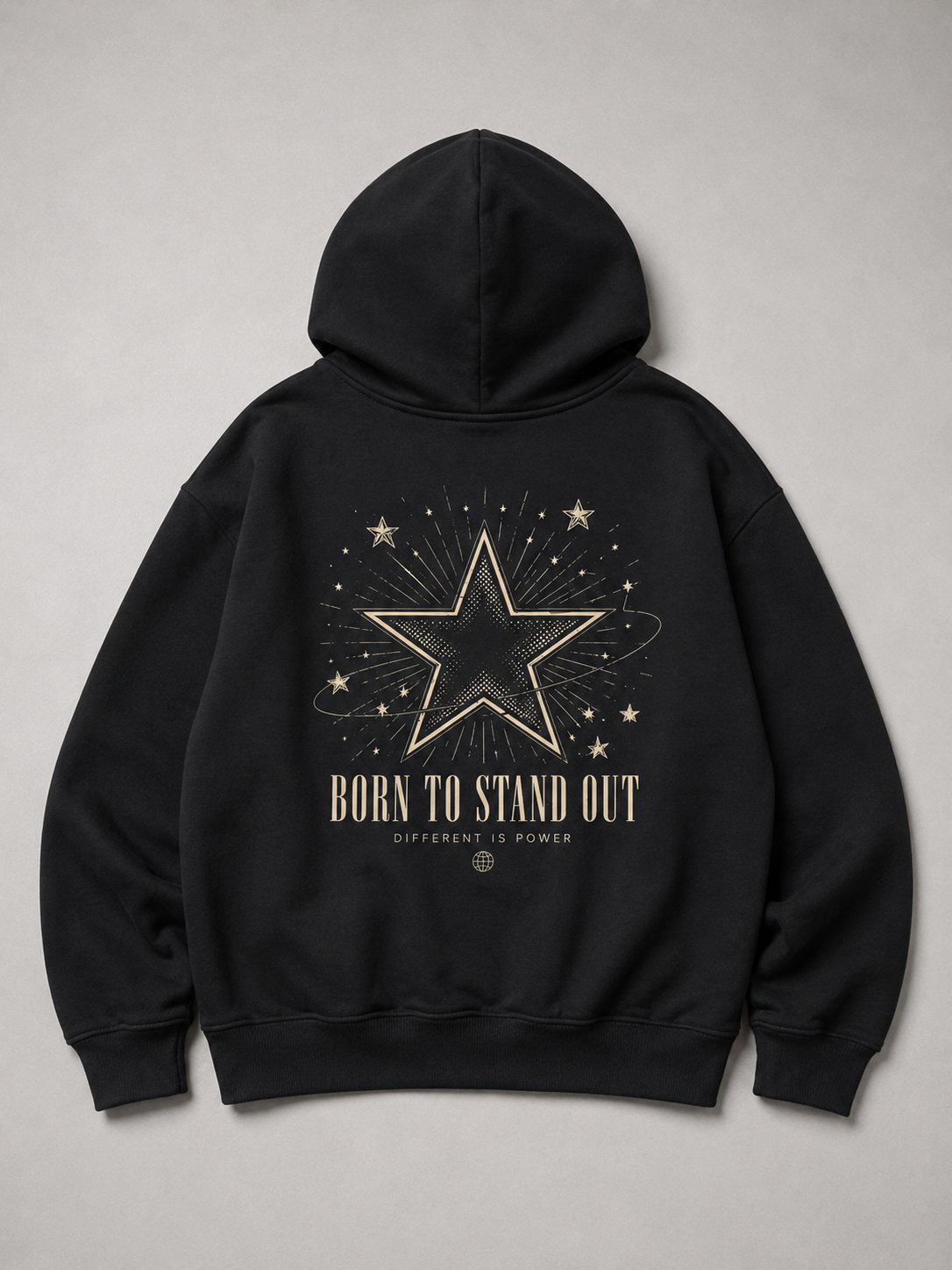 BORN TO STAND OUT Oversize Hoodie von BELOUD – Premium Kids-Streetwear