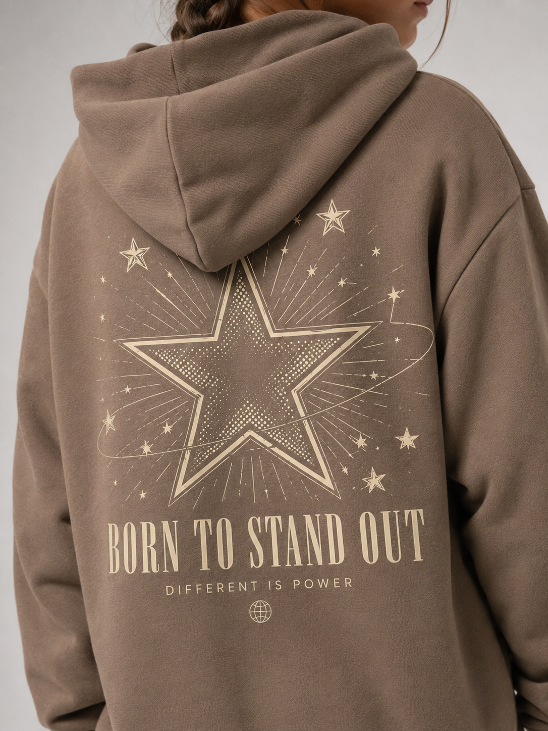 BORN TO STAND OUT Oversize Hoodie von BELOUD – Premium Kids-Streetwear
