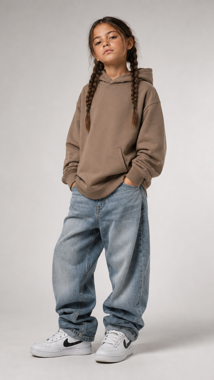 BORN TO STAND OUT Oversize Hoodie von BELOUD – Premium Kids-Streetwear