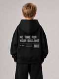 NO TIME Oversize Hoodie von BELOUD – Premium Kids-Streetwear