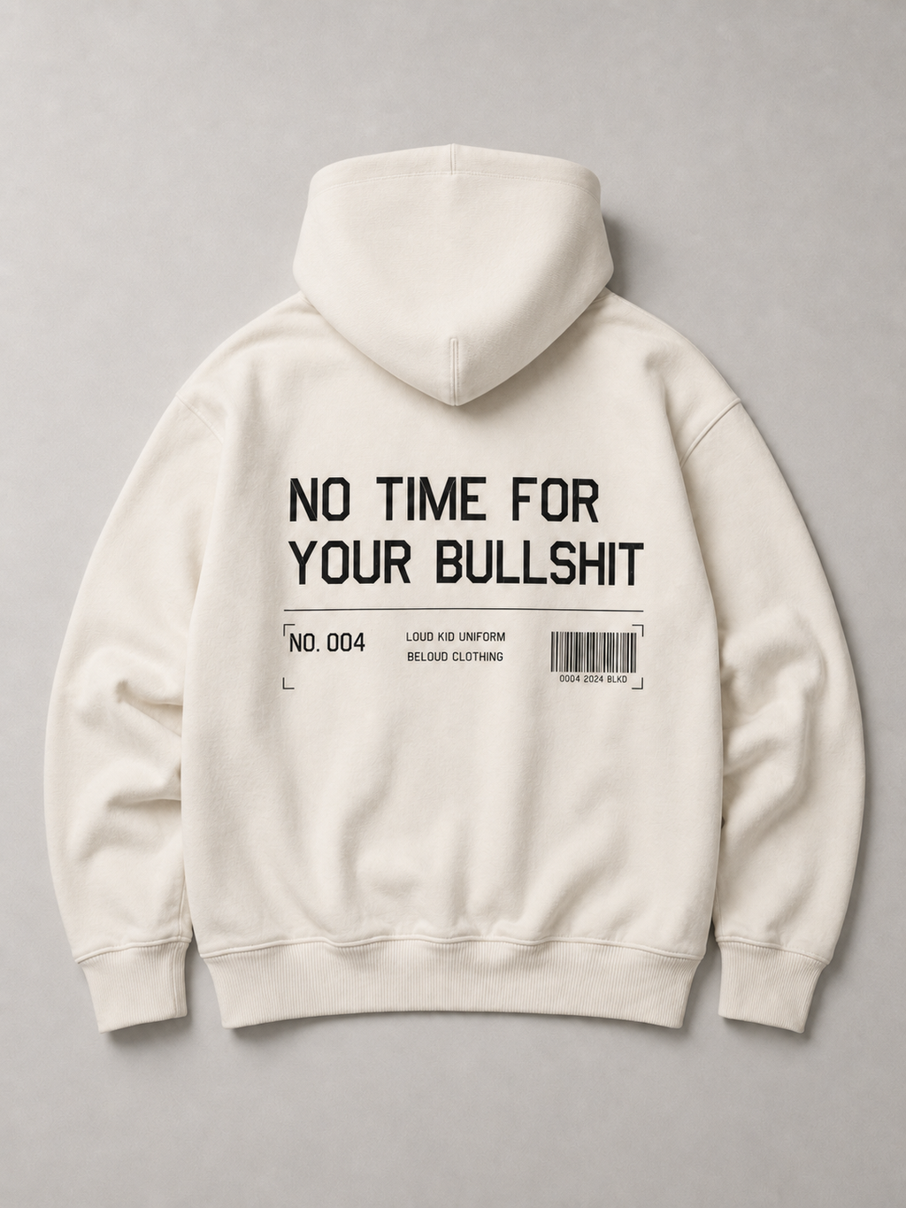 NO TIME Oversize Hoodie von BELOUD – Premium Kids-Streetwear