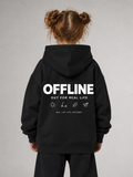 OFFLINE Oversize Hoodie in Black von BELOUD – Premium Kids-Streetwear