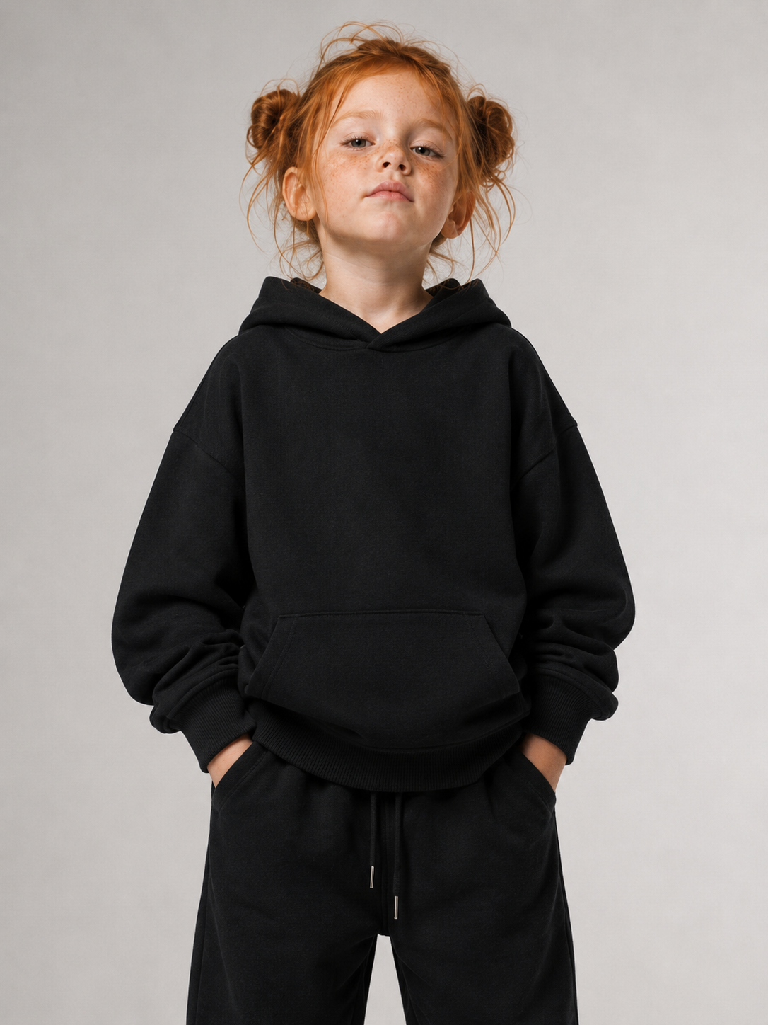OFFLINE Oversize Hoodie in Black von BELOUD – Premium Kids-Streetwear