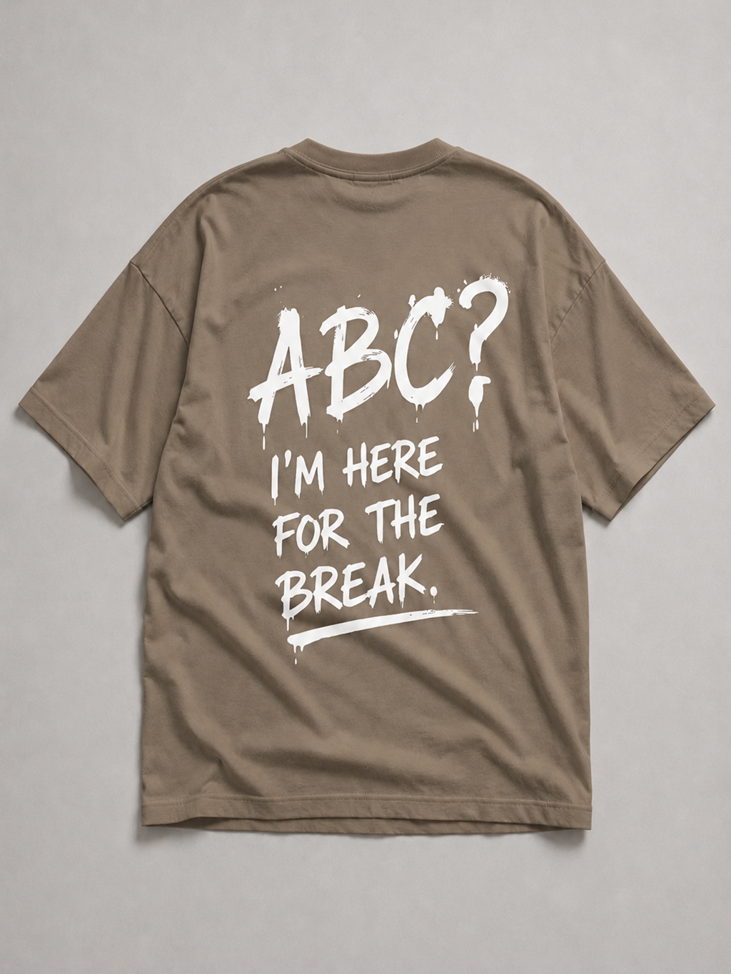 ABC? Oversize Shirt in Organic Khaki von BELOUD – Premium Kids-Streetwear