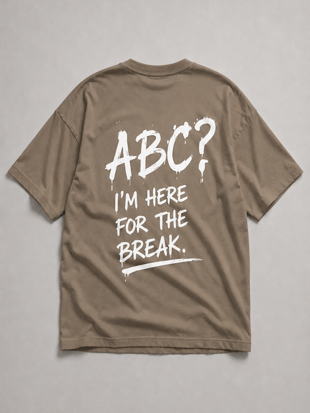 ABC? Oversize Shirt in Organic Khaki von BELOUD – Premium Kids-Streetwear