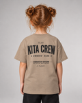 KITA CREW Kids Shirt – Wet Sand – Rückenansicht Halfbody